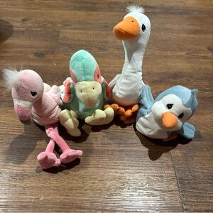 Set of Four Precious Moments Tender Tails Beanies